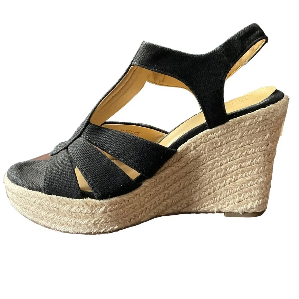 Michael Kors Black Berkley Wedge 7.5